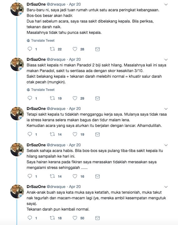 kita nampak happy dan tak stress, tapi rupanya kita tengah stress. doktor ni jelaskan kenapa. 