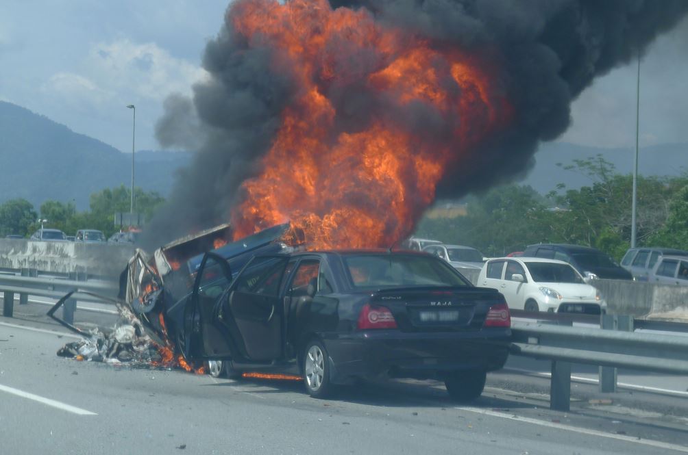 what to do if your car catches fire