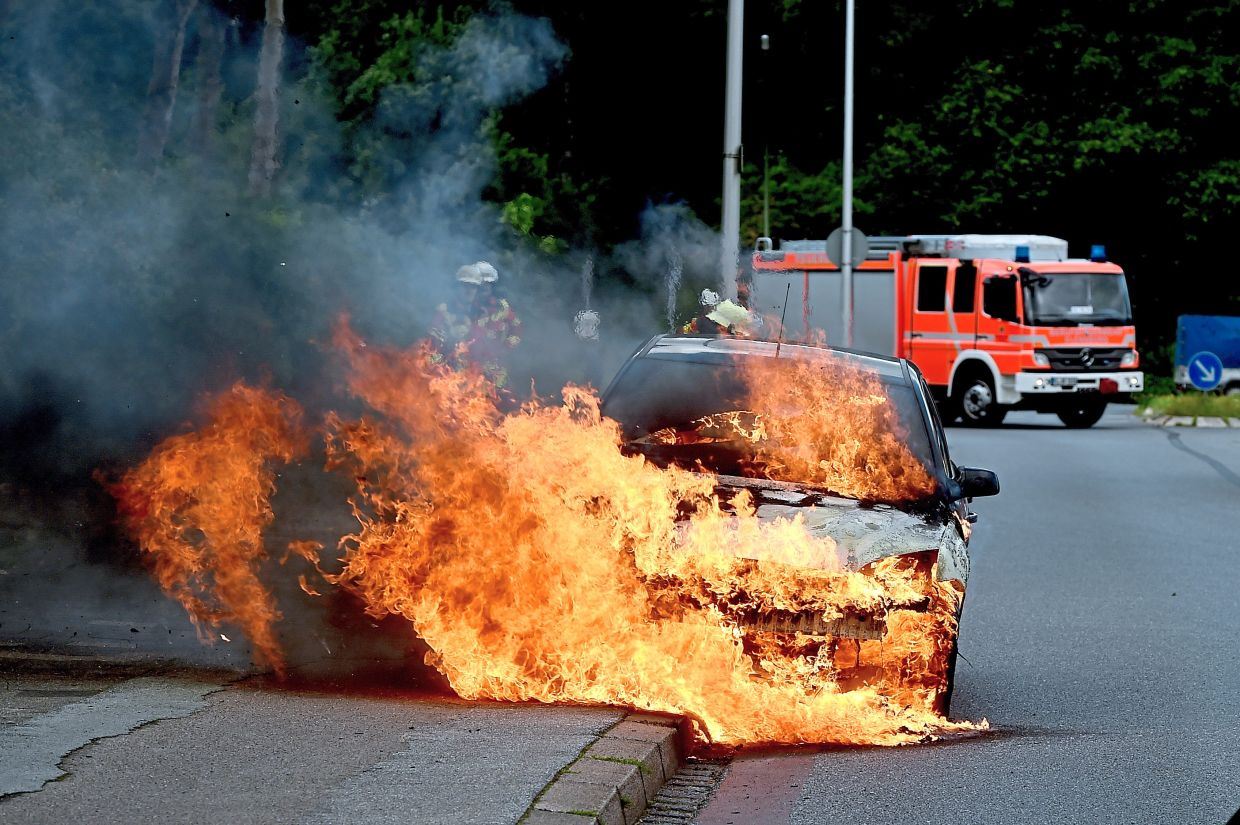 what to do if your car catches fire