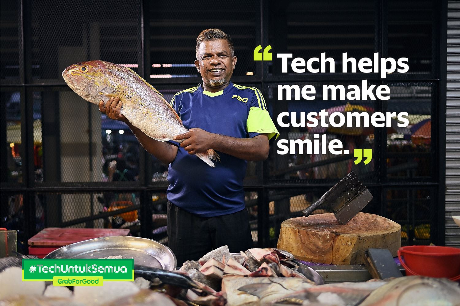 the story of a fishmonger who earned 10 cents a day but now supplies fish to the whole of penang