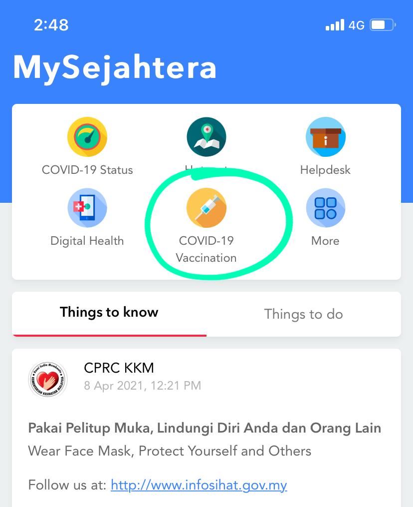 you can start checking your vaccination eligibility on the mysejahtera app!