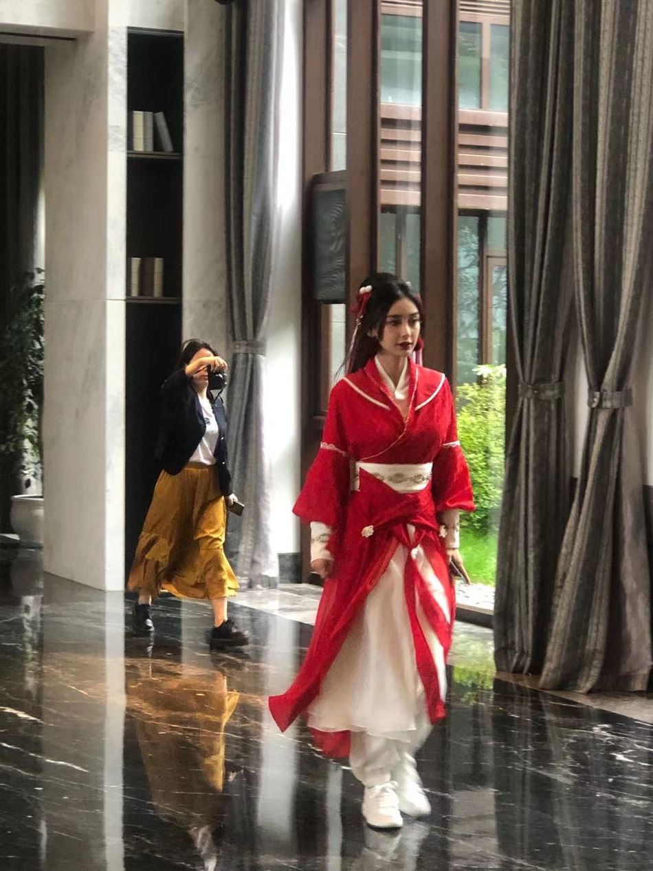 《奔跑吧》拍摄三国主题❗️angelababy变身貂蝉❤️