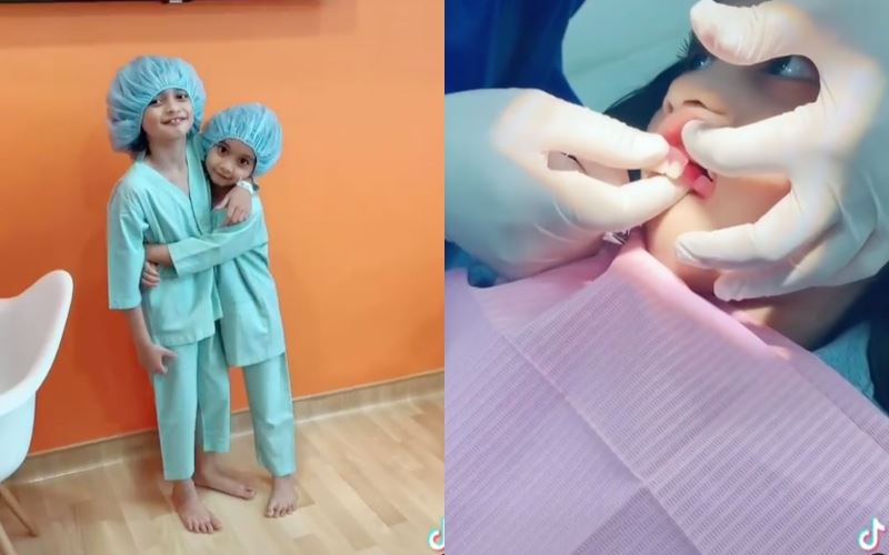 gelagat anak wawa zainal mencuit hati saat buat gigi palsu