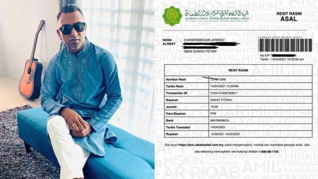 tidak terlepas bayar zakat hampir 10 tahun, chandra mahu kongsi rezeki