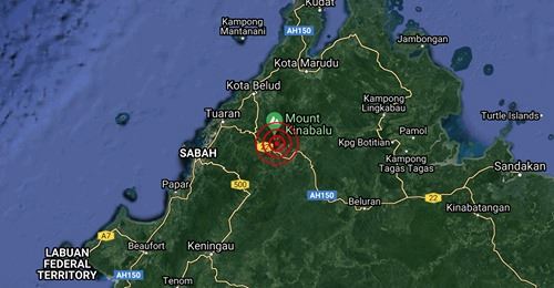 gempa bumi di sabah