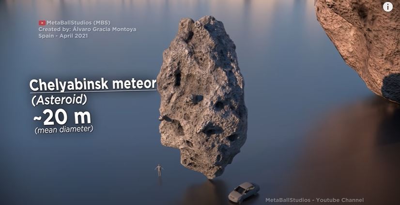 video gambaran saiz asteroid ini buat penonton tercengang