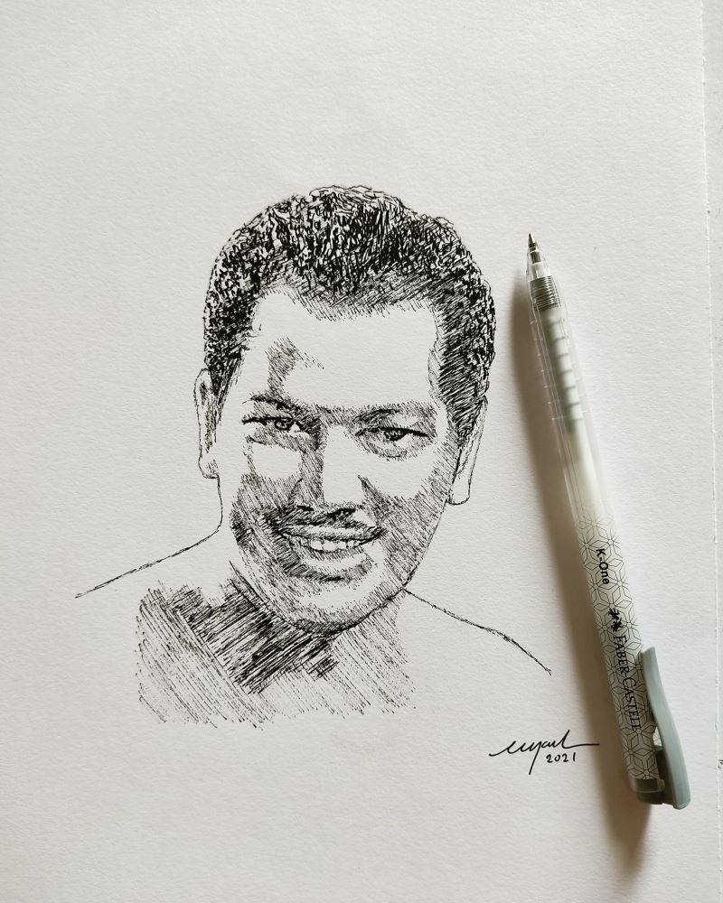 this artist from penang makes amazing artwork of dg hisham out of kuaci!