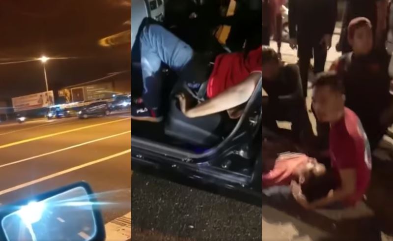 video of “mat rempits” racing and crashing into a car in klang goes viral! 