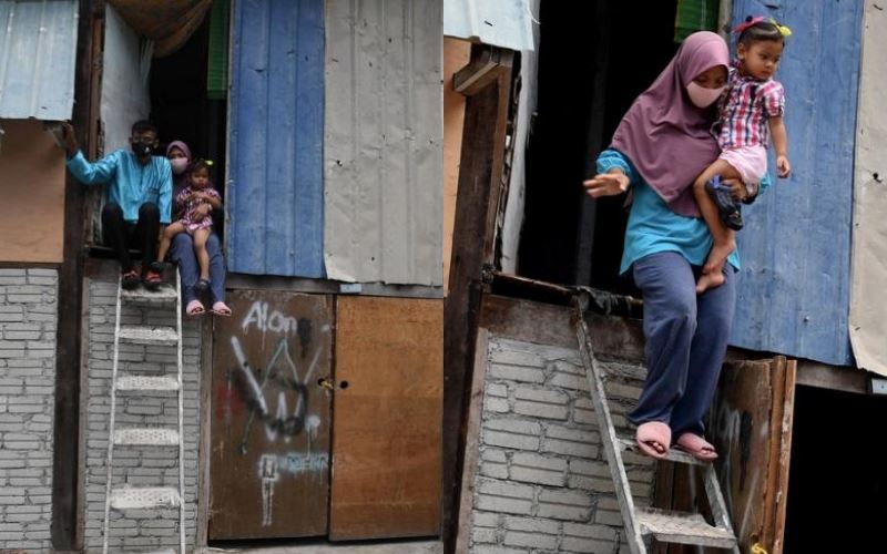 rumah pusaka hangus terbakar, anak-beranak tinggal di stor