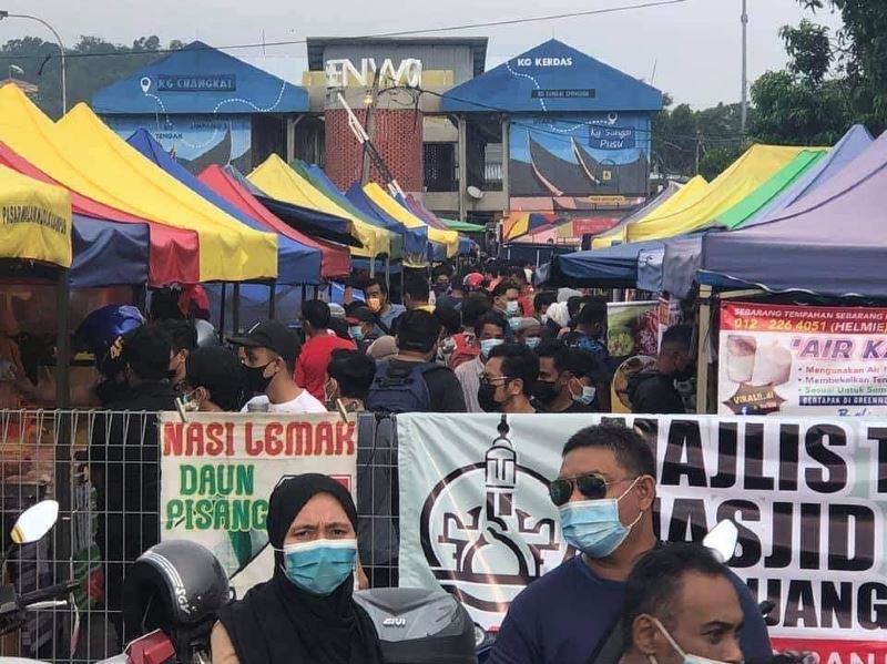 ramadan bazaar in gombak asked to close for breaching sops