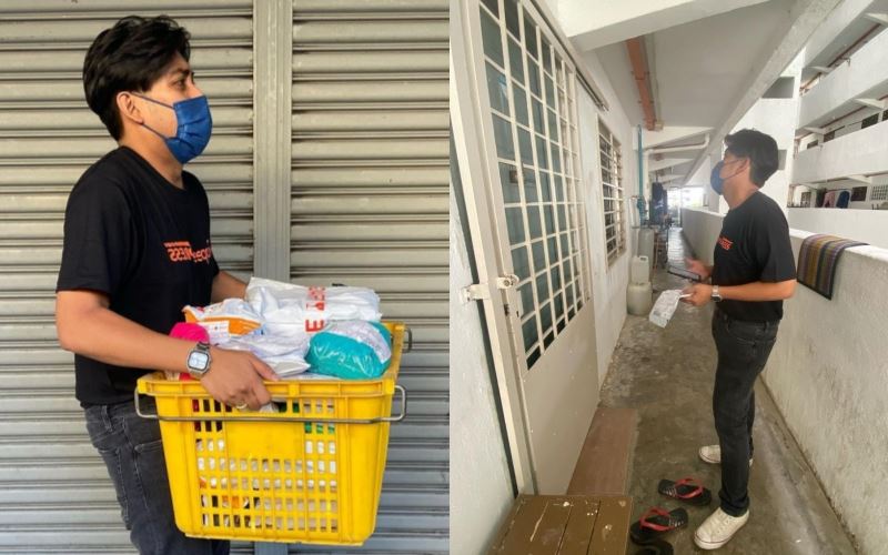 berpanas lebih 5 jam, haniff hamzah cabar diri jadi penghantar barang