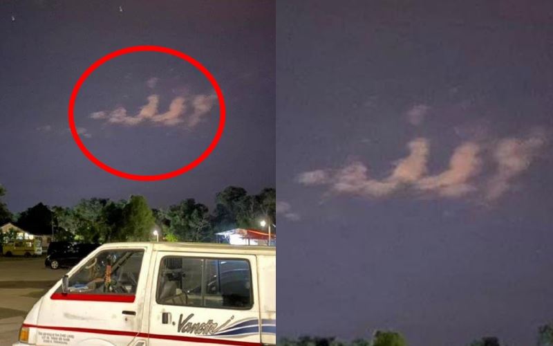 kebesaran allah swt, penduduk kagum melihat kalimah allah di langit