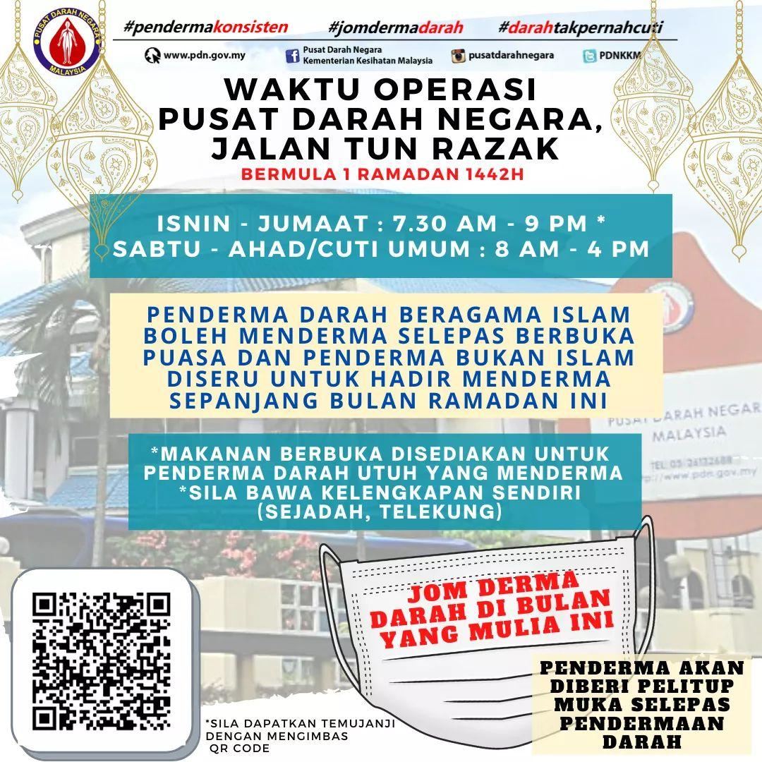 rayuan dari pusat darah negara kepada orang ramai 