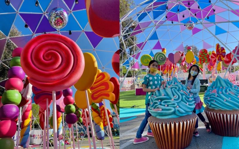taman tema penuh manisan, pengunjung merasai seakan di kilang willy wonka!