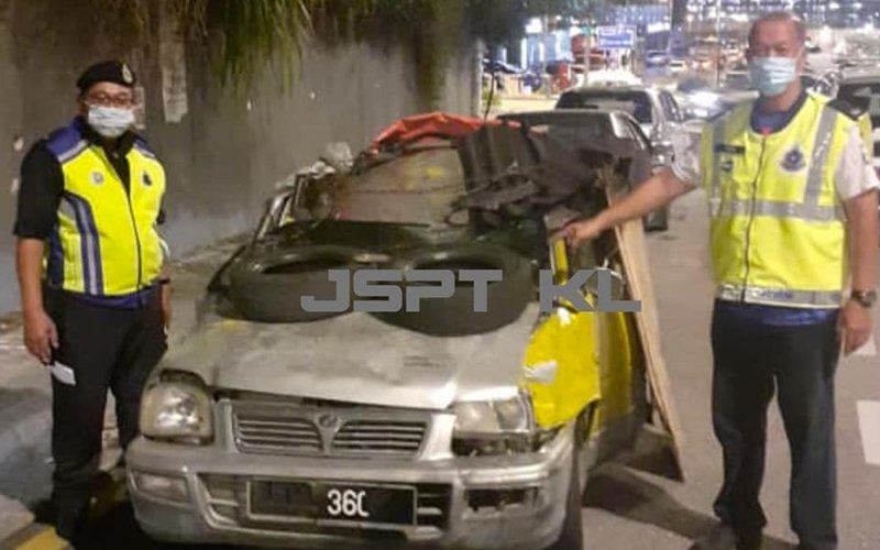 viral run-down kancil owner detained by police for being on the road