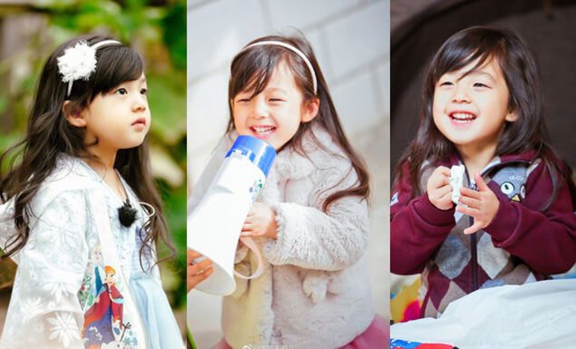 《爸爸去哪儿》小泡芙长大啦❗️甜美颜值再升级💗