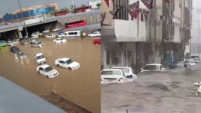 hujan lebat tanpa henti, makkah dilanda banjir kilat