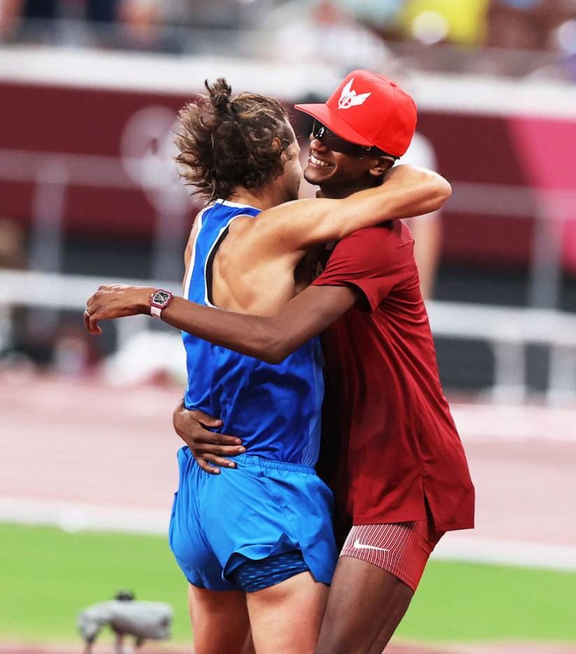 tokyo 2020: wholesome moment two olympians decide to share a gold medal