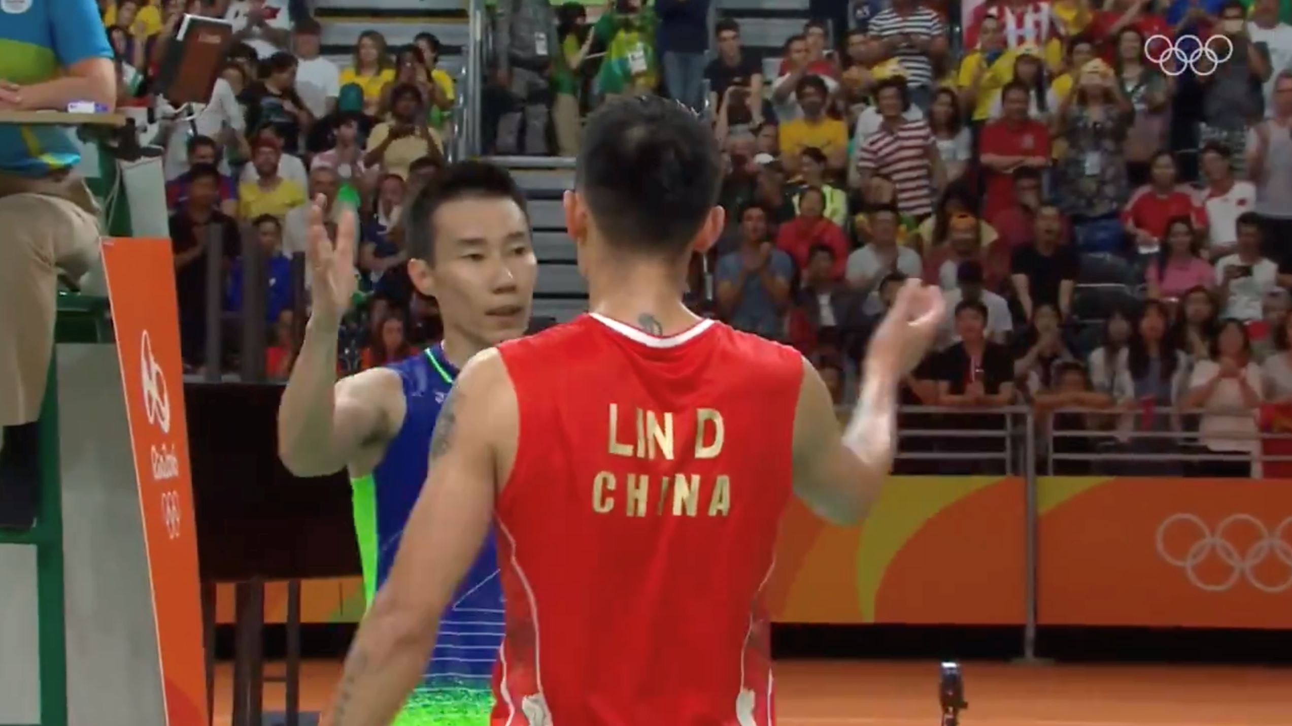 the olympics honour lee chong wei & lin dan’s trading shirts tradition