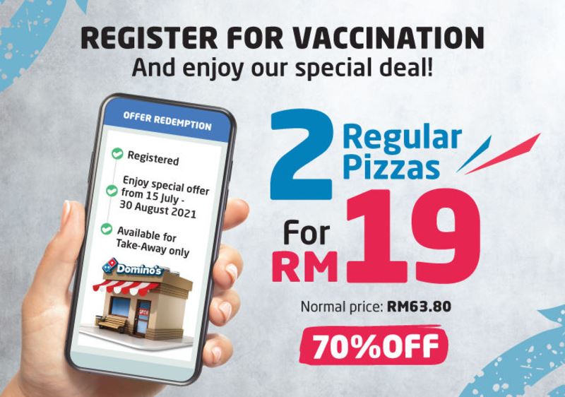 check out this special pizza promo for those who are vaccinated!
