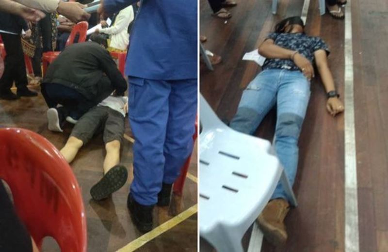 two men who fainted in sandakan not caused by covid-19 vaccine!