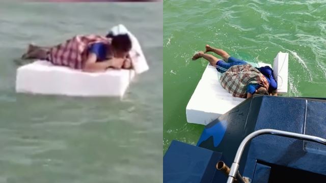 cubaan kedua individu gagal rentas selat pulau pinang guna rakit buatan sendiri