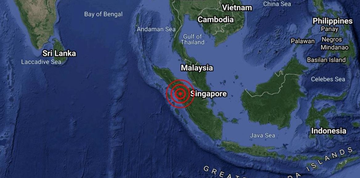 selangor, kuala lumpur rasai gegaran gempa bumi sederhana melanda utara sumatera, indonesia