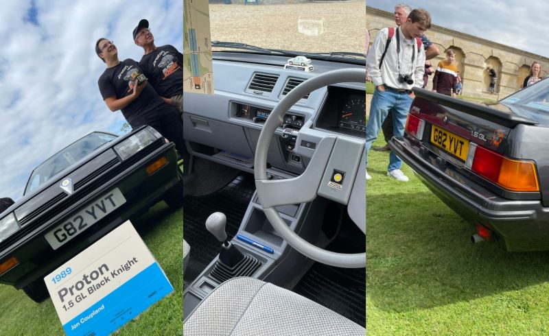 iconic 1989 black knight proton saga wins top car award at uk car event!