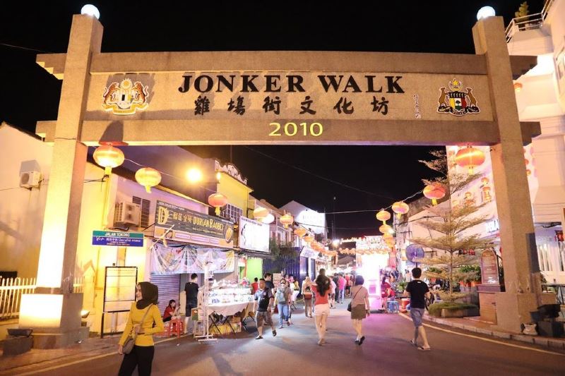 once loud and lively, jonker walk is now quiet and gloomy