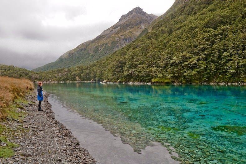 tasik biru di new zealand diiktiraf sebagai tasik air tawar paling jernih di dunia