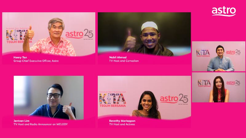 astro celebrates this national day with #kitateguhbersama, it's 25th year of serving malaysians! 