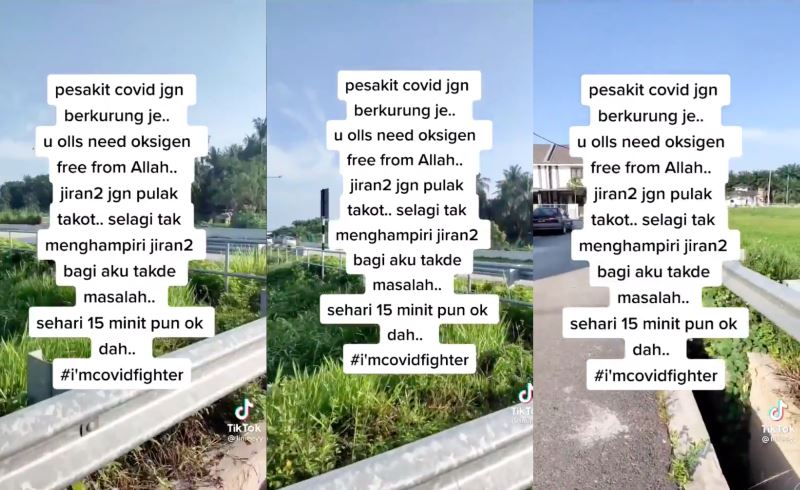 taking in “free oxygen”, video of covid patient out in public goes viral