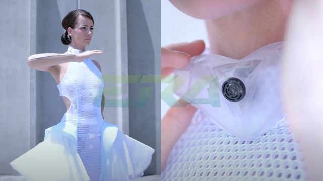 pereka fesyen cipta gaun istimewa bantu individu untuk menjaga jarak fizikal, “siap boleh kembang sendiri gaun itu”