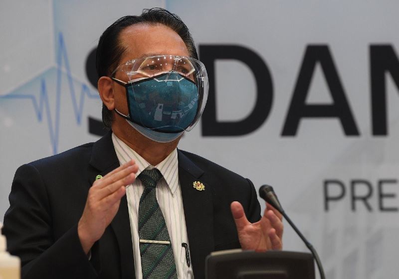 double-masking and face shield gives up to 96% protection, says dg hisham