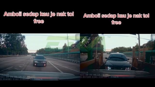 cubaan pemandu elak bayar tol gagal, netizen berang tindakan individu punyai sikap sebegini