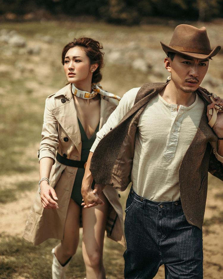 【多图】和袁伟豪拍摄夫妻写真❗️张宝儿大秀好身材哟🤎