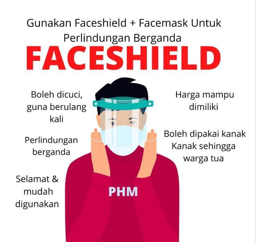 jom pakai double mask & face shield!