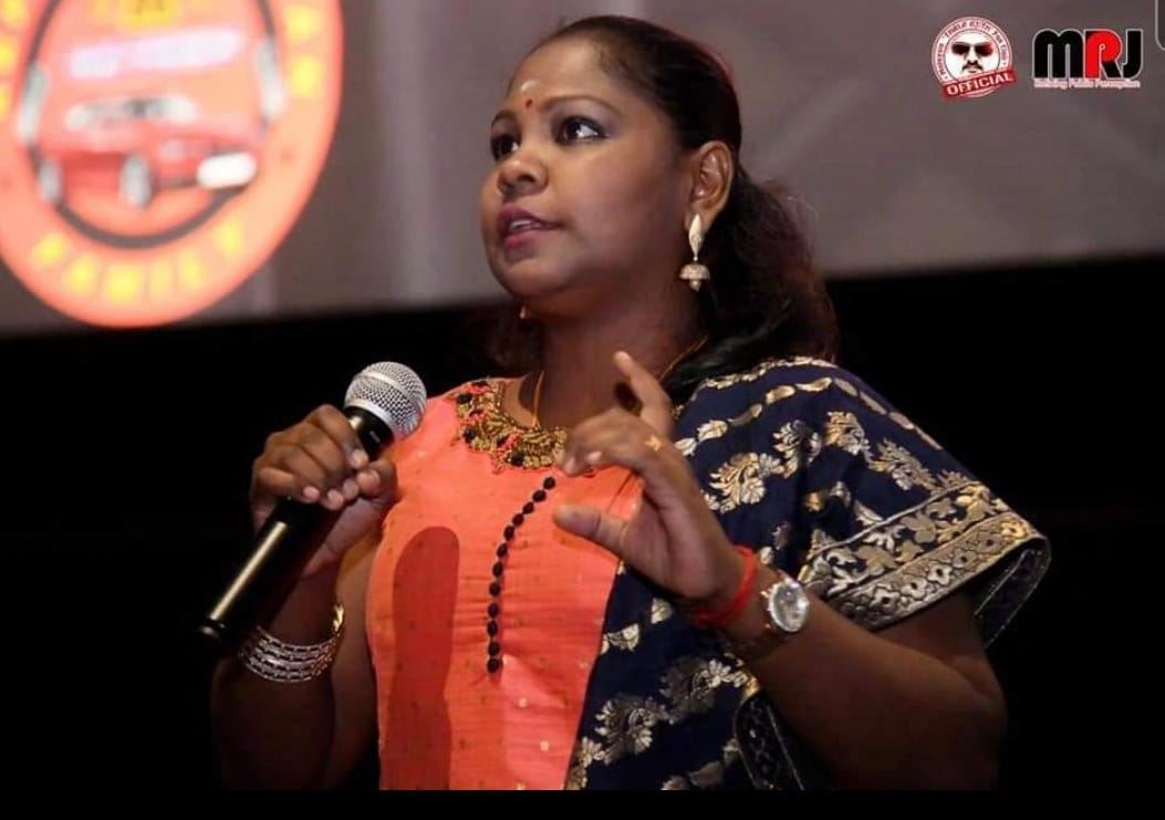 Female lawyer giving talks spread legal awareness