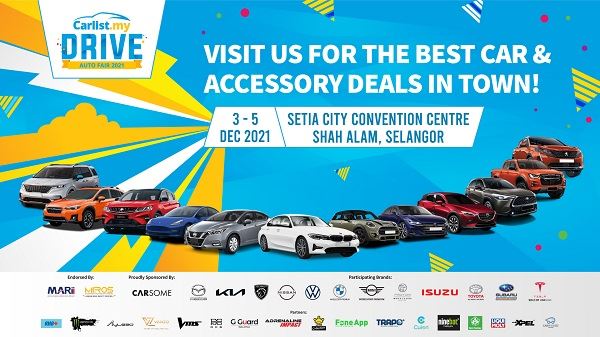 Carlist.my DRIVE Auto Fair汽车博览会2021海报