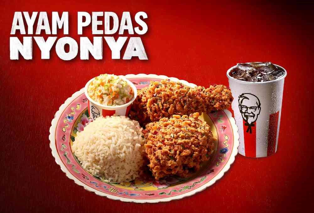 KFC Ayam Pedas Nyonya new 2-pc combo