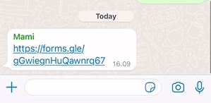 ibu zaman moden, tanya anak dah makan ke belum guna google form
