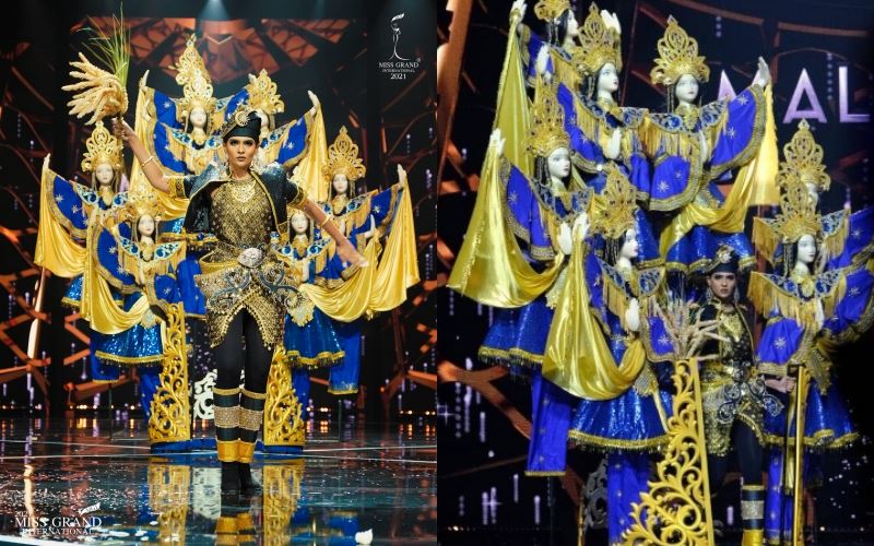 sentuhan kostum bertema ulek mayang beri tuah pada wakil malaysia, berjaya rangkul kostum terbaik di miss grand international