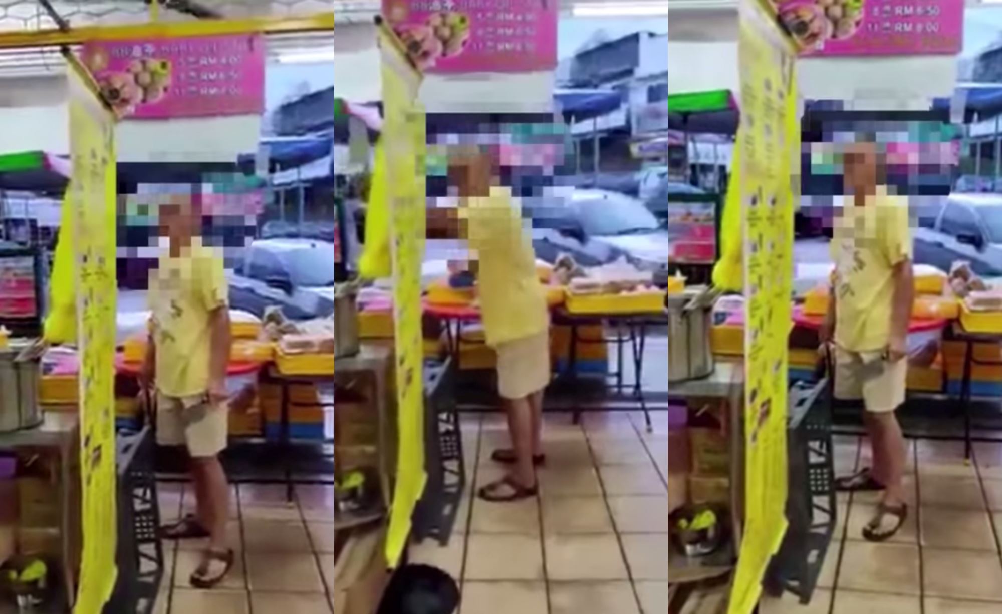 police investigating “gangster uncle” with kitchen knife at cheras kopitiam