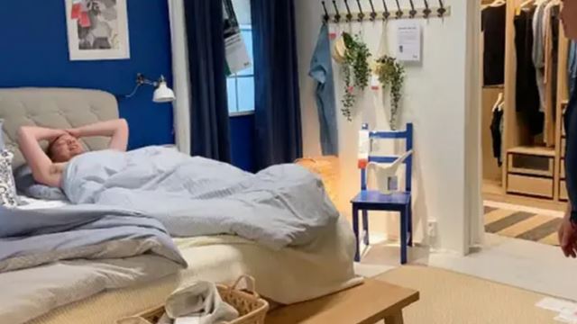 gara-gara ribut salji, 31 orang terkandas di dalam ikea sehinggakan bermalam di situ