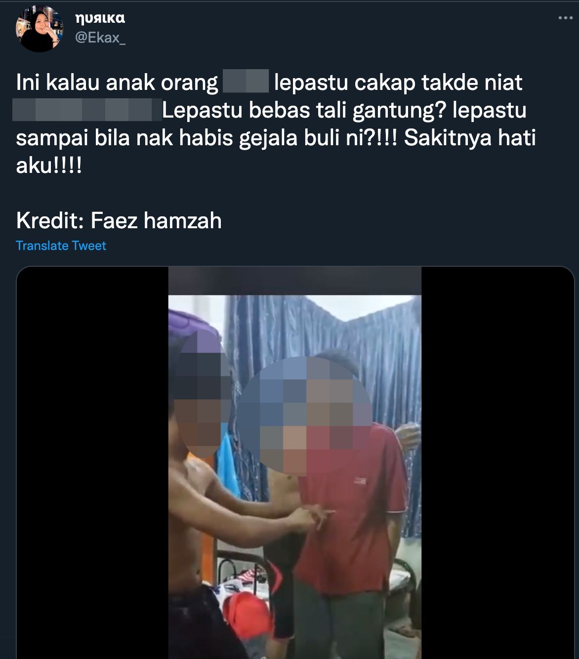 pelaku jadikan perut mangsa buli tempat lepas geram undang rasa marah netizen
