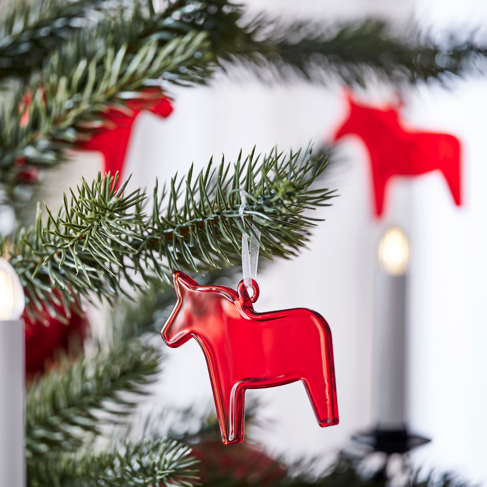 IKEA Christmas home decoration tree ornament horse