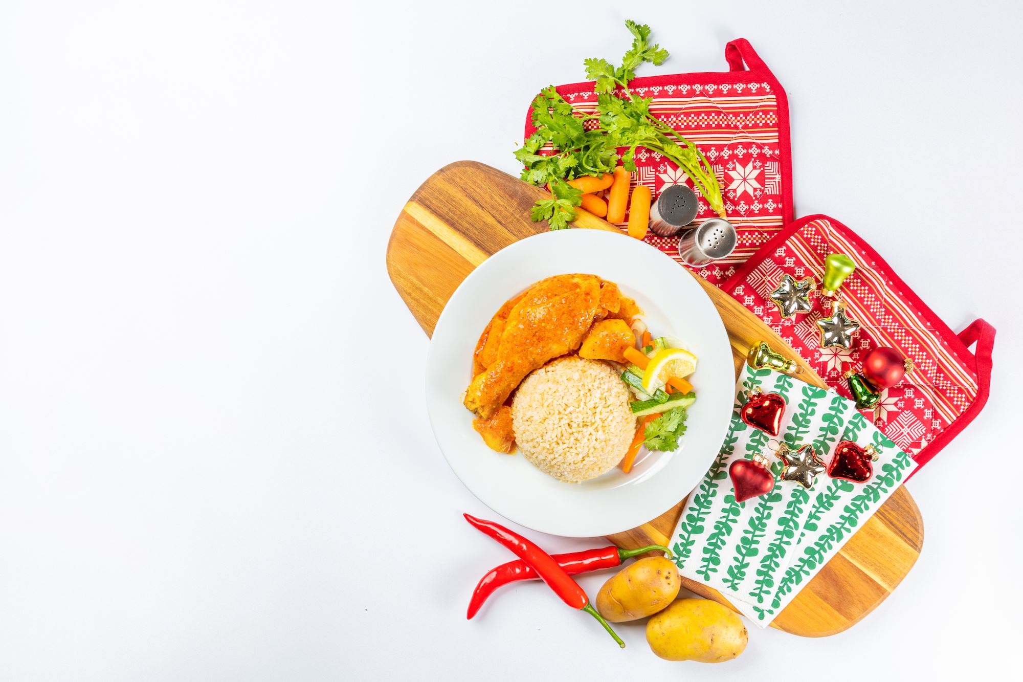 IKEA Restaurant Portuguese Devil’s Chicken Curry Brown Rice