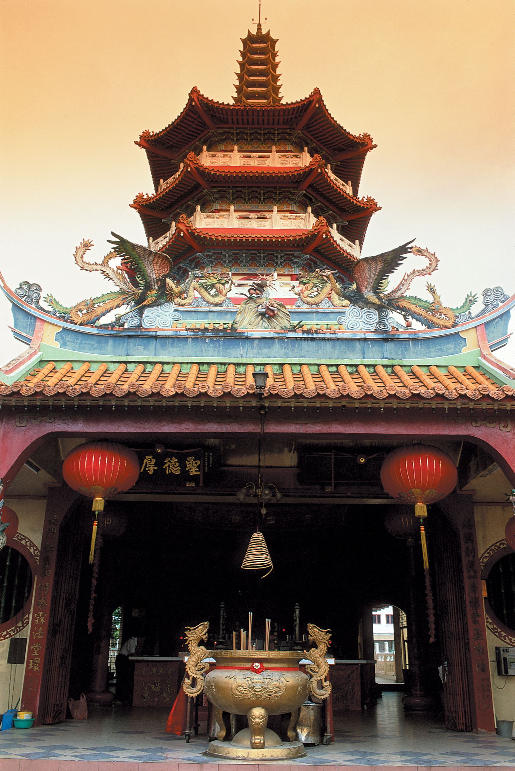 Tua Pek Kong Goddess of Mercy Pagoda Chinese temple Sibu, Sarawak