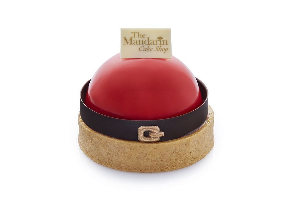 Mandarin Oriental Cherry Apricot Santa Belt Tart Christmas dessert