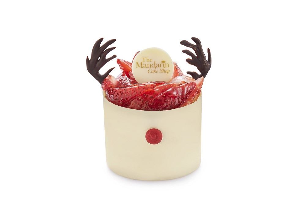 Mandarin Oriental Strawberry Shortcake Reindeer Christmas dessert